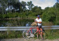 Anton Klein (84) beim Schwarzen Loch (Robert Eichert, August 2009)